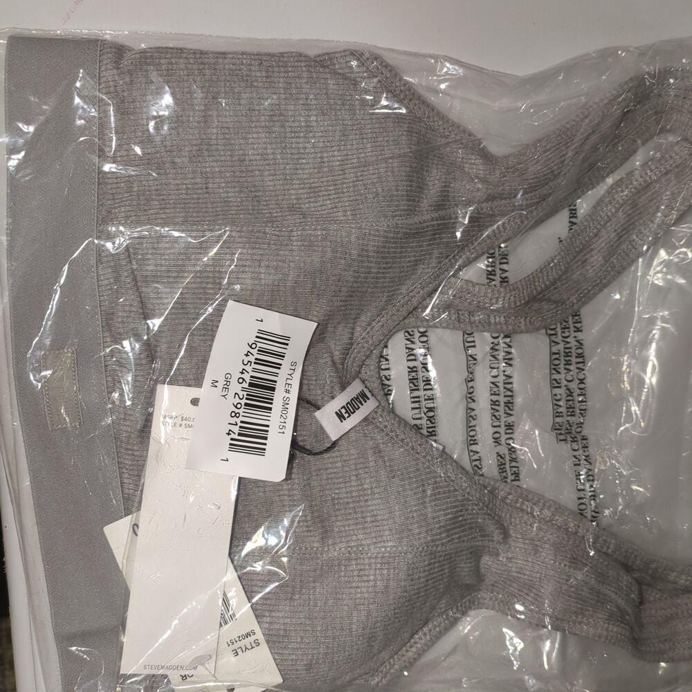 Heather Gray sports bra